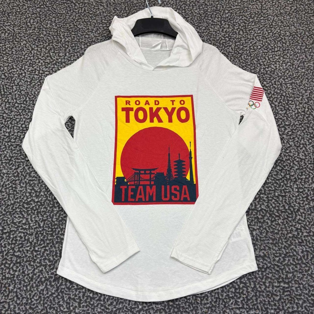 Team USA Olympics Hoodie Women Medium‎ Road to Tokyo Pullover Long Sleeve New M